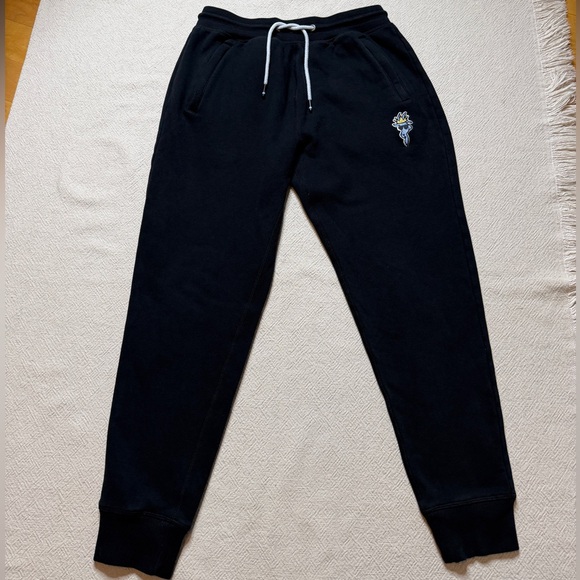 GOAT Men’s OG Fleece Joggers Black Sweatpants Pants S - Picture 2 of 7